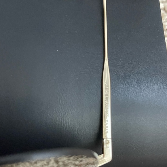 Saint Laurent Gold Aviator Sunglasses - Picture 5 of 11